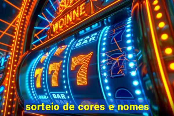 sorteio de cores e nomes