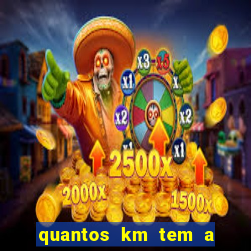 quantos km tem a serra de santos