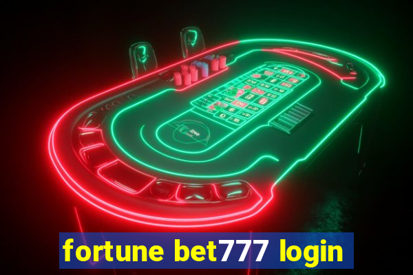 fortune bet777 login