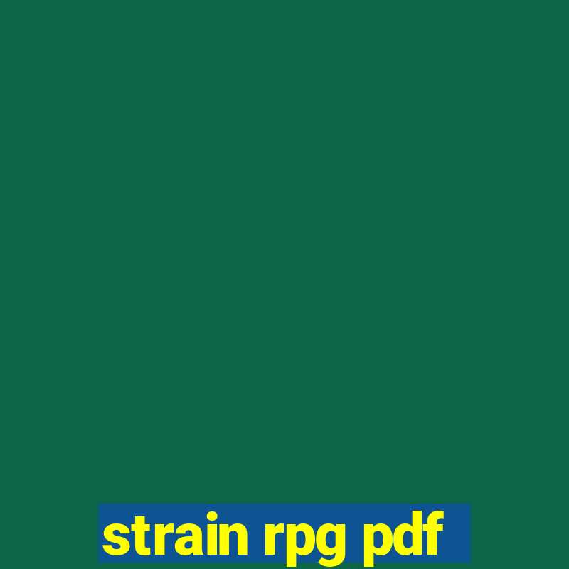 strain rpg pdf