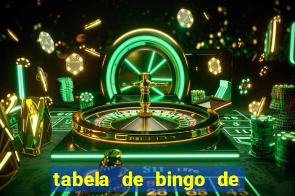 tabela de bingo de 1 a 100