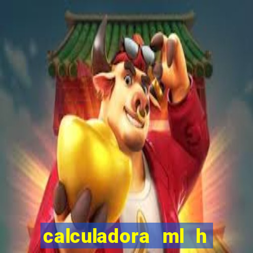 calculadora ml h para mcg kg min