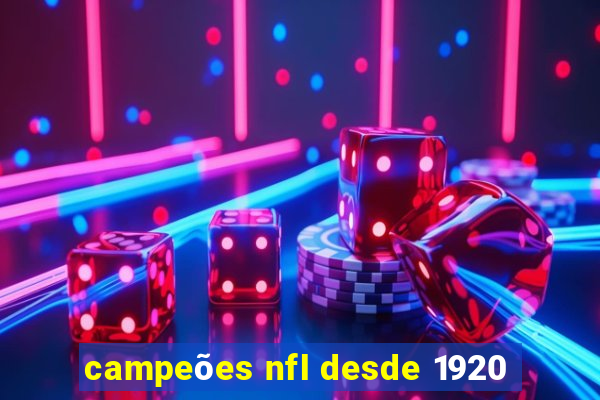 campeões nfl desde 1920